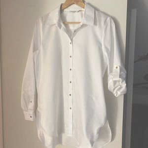 Calvin Klein white blouse size medium
